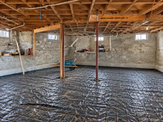 Basement Floor Preparation — Photo 2