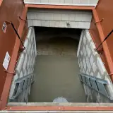 Bilco Cellar Door and Stairwell: bilco cellar stairwell concrete landing