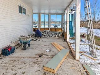 Indoor Pool Renovation Progress — Before