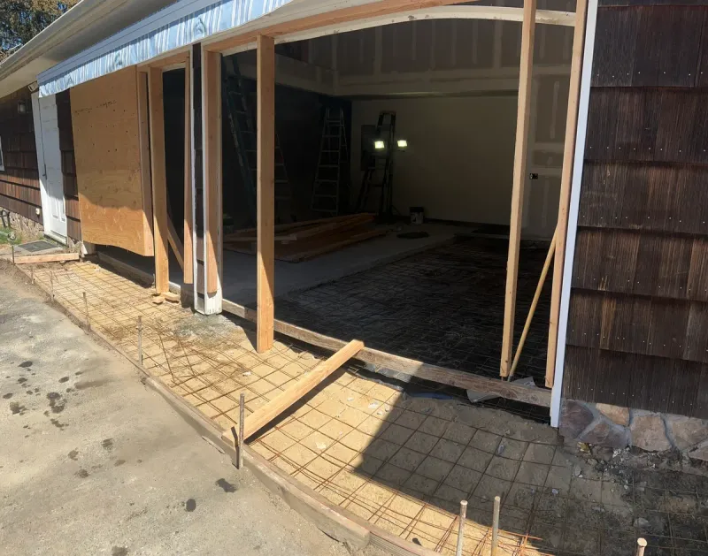 Garage Floor - Progress 1