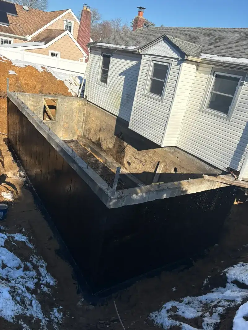 Home Addition Foundation - After