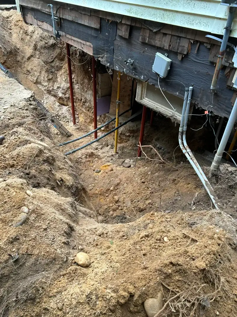 Rear Addition Strip Footing - Before