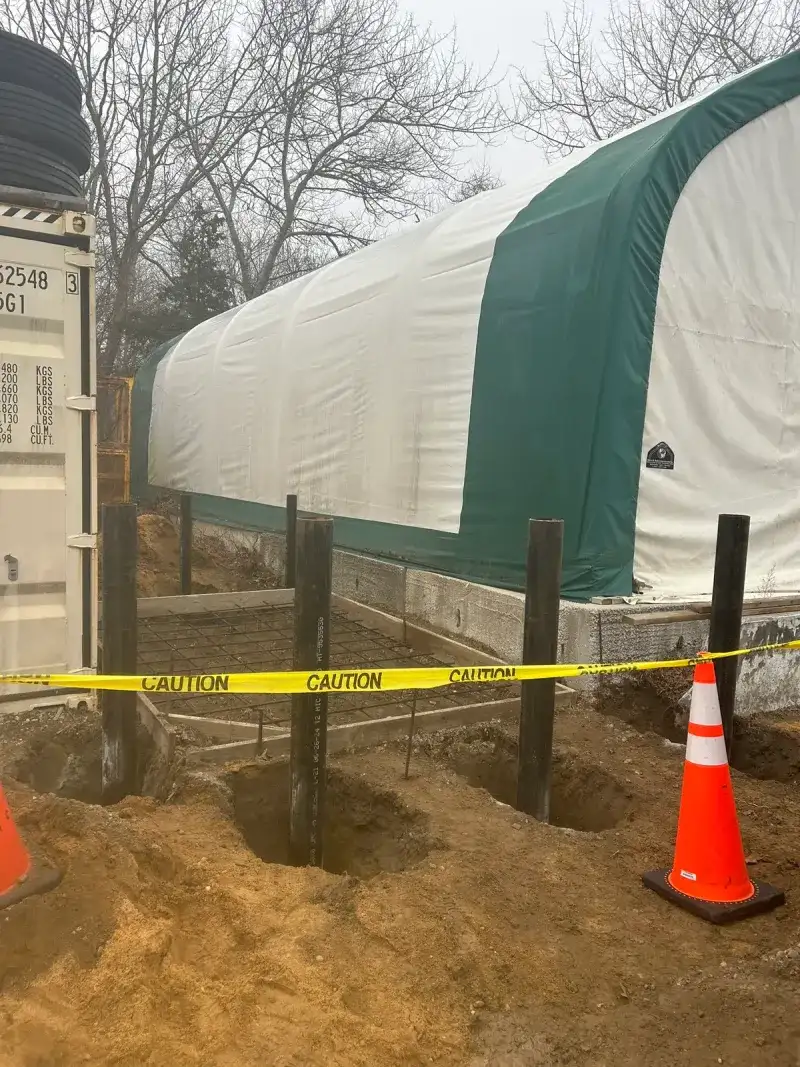 Safety Bollard Installation - Before