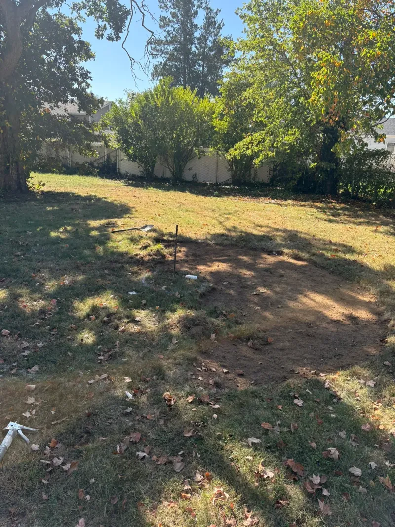 Fire Pit Installation - Before