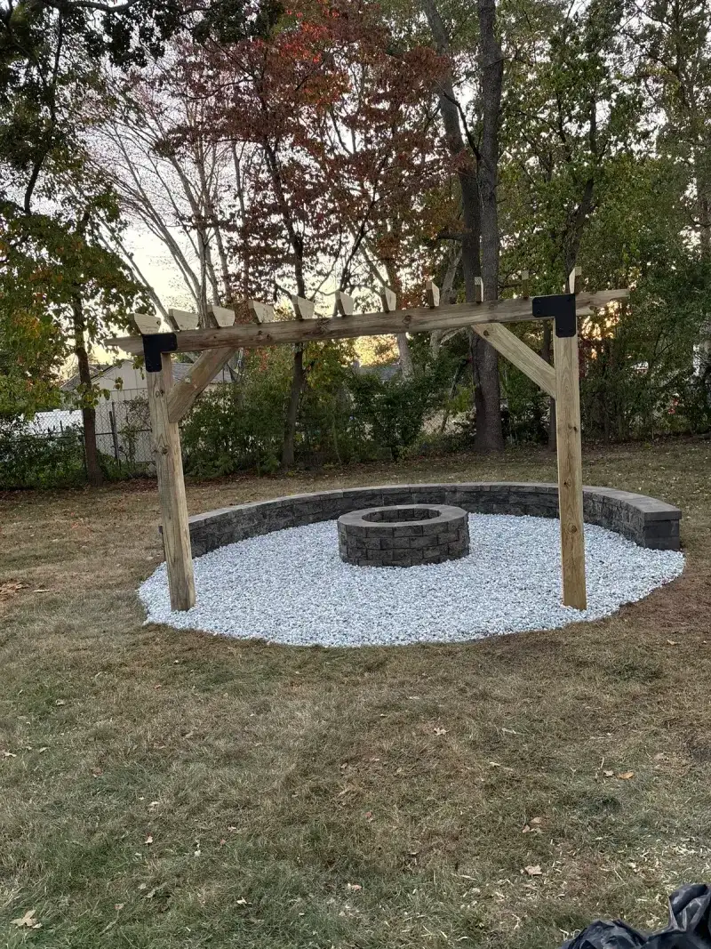 Fire Pit Installation - After