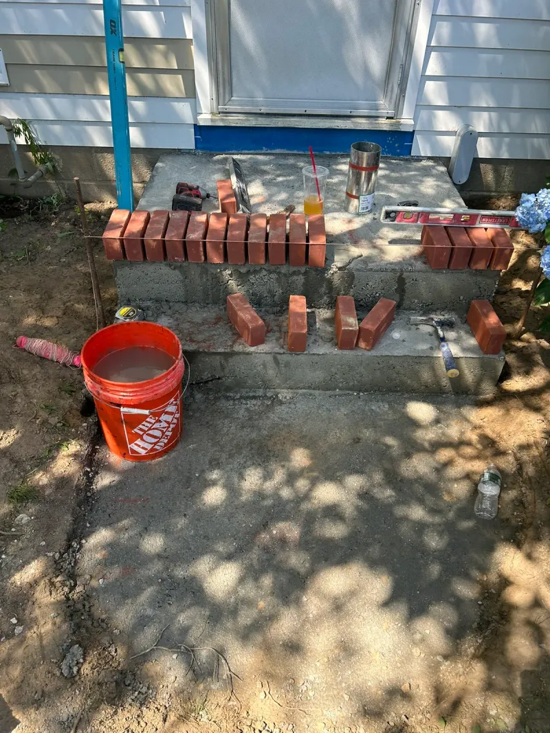 Brick Stoop Renovation - Progress 1